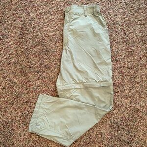 Cabela’s Guidewear 40 UPF Green  Convertible Zip Off Pants Shorts Outdoor Large